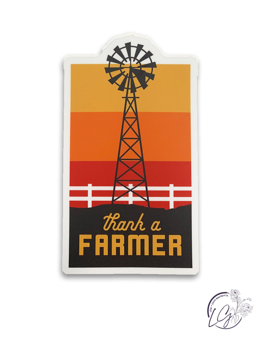 Thank a Farmer Sticker