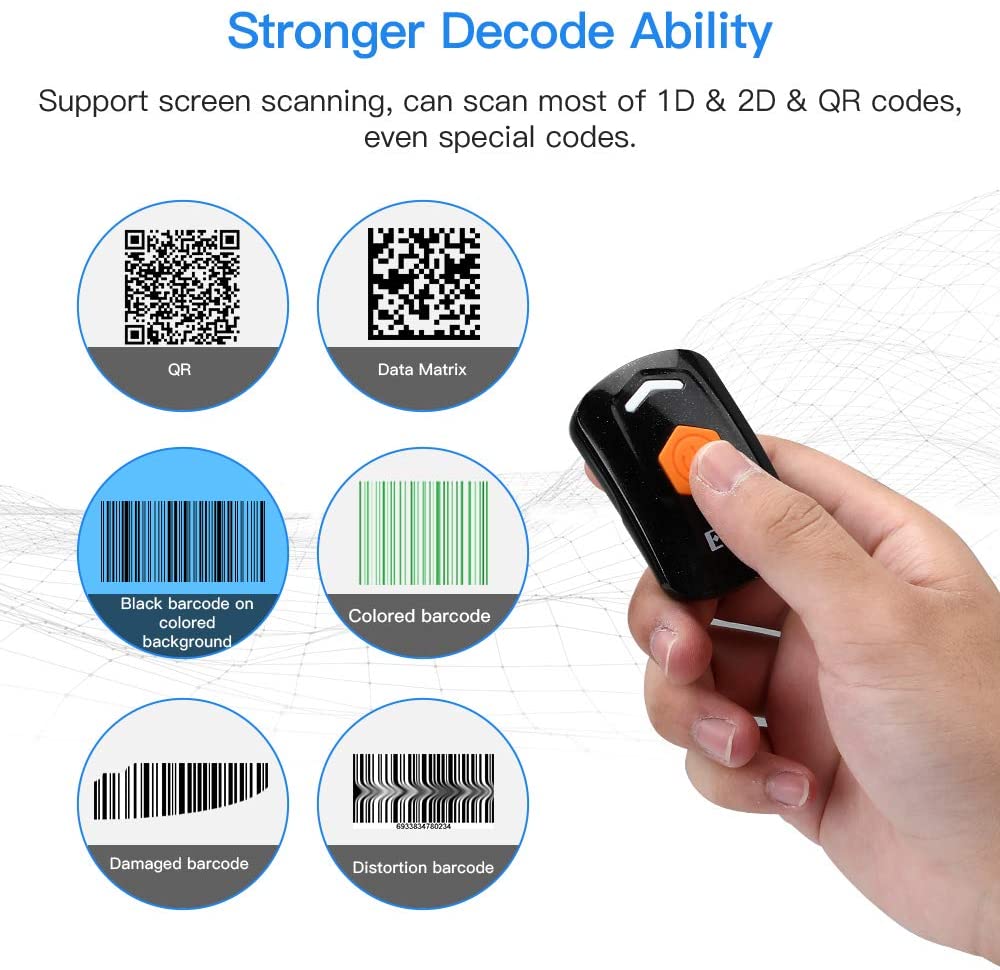 Eyoyo EY-021 2D Bluetooth Barcode Scanner.2