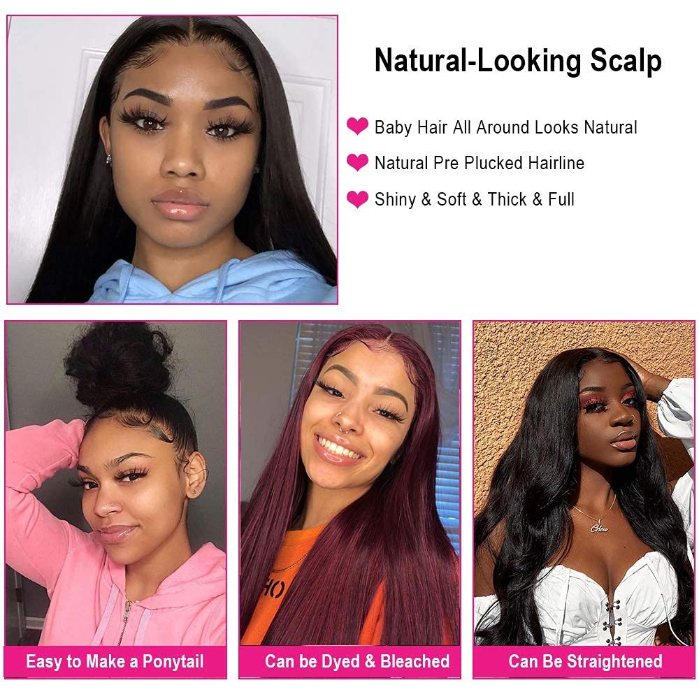 straight 4x4 lace wig