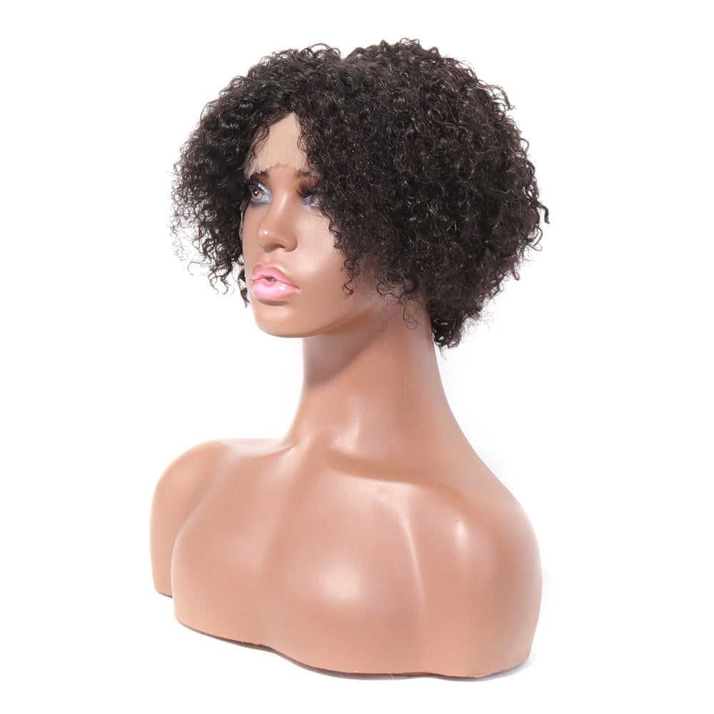 Short Black Curly Wigs