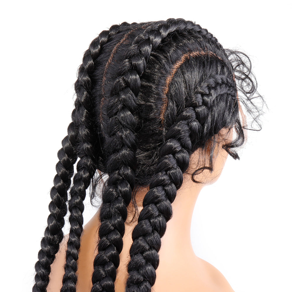 Synthetic Braided Lace Wig