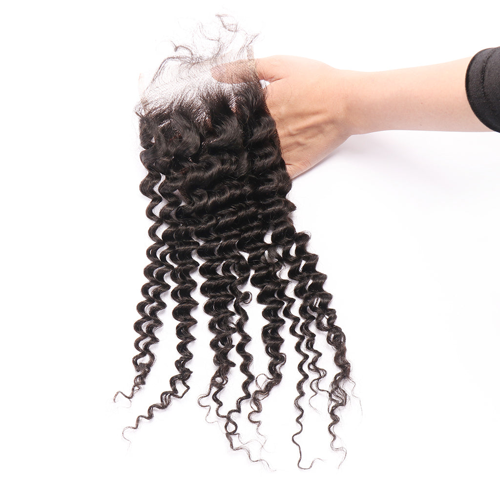 Free Part Deep Curly Human Hair Accessories