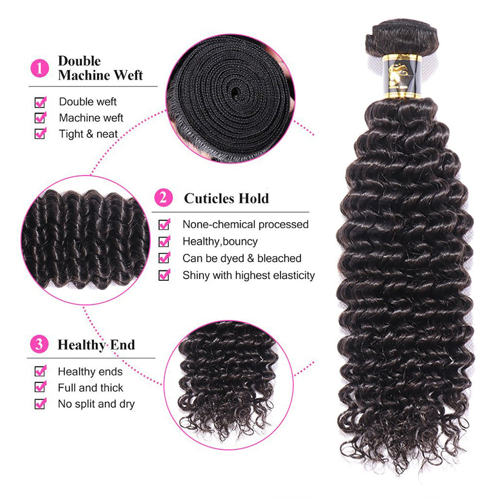 Deep wave hair bundles