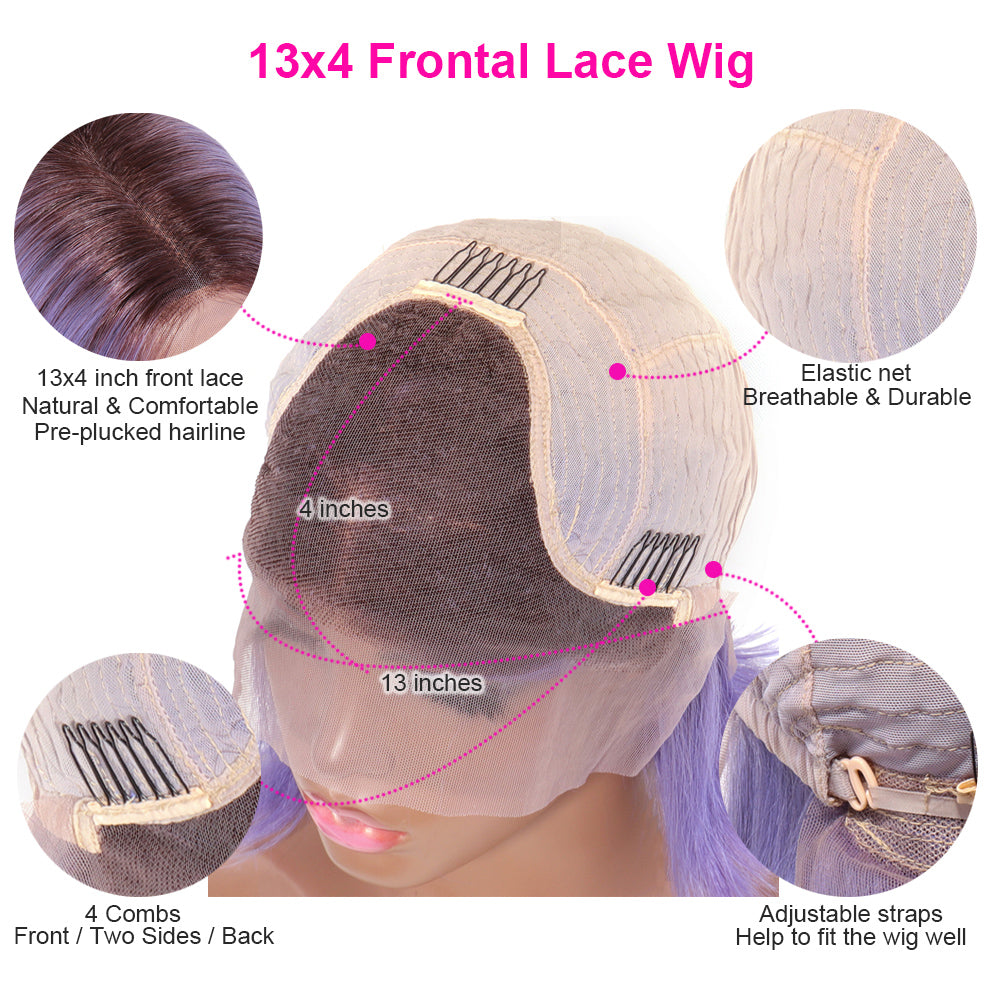 13x4 straight lace bob wig