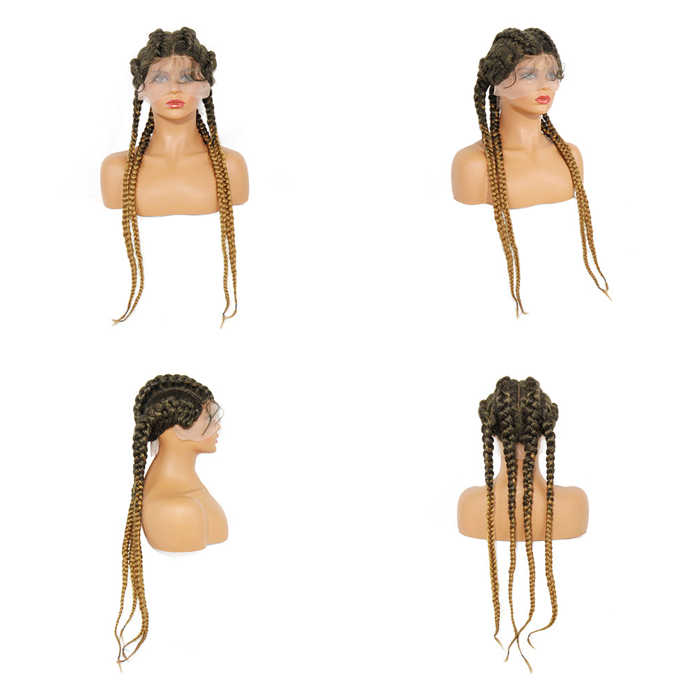 Synthetic Braided Lace Wig