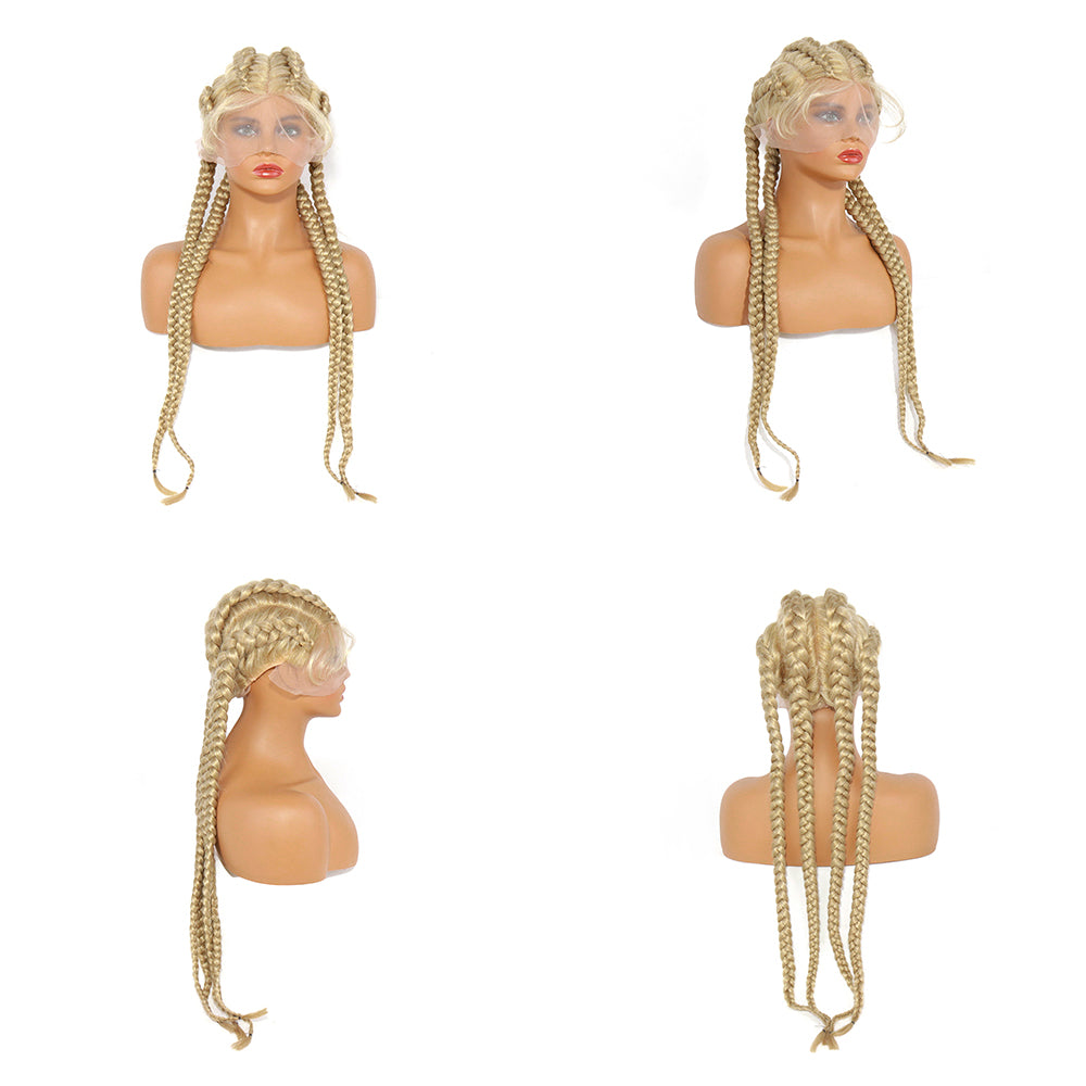 Synthetic Braided Lace Wig