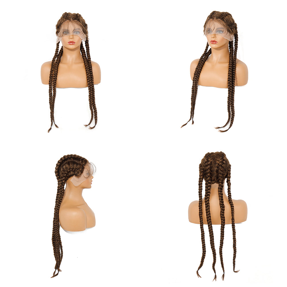 Synthetic Braided Lace Wig