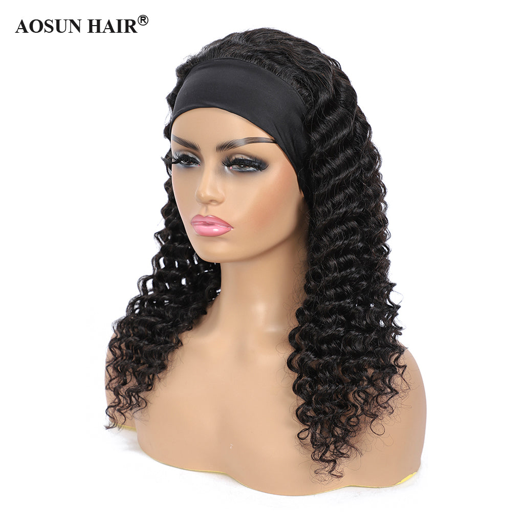 virgin hair headband wig