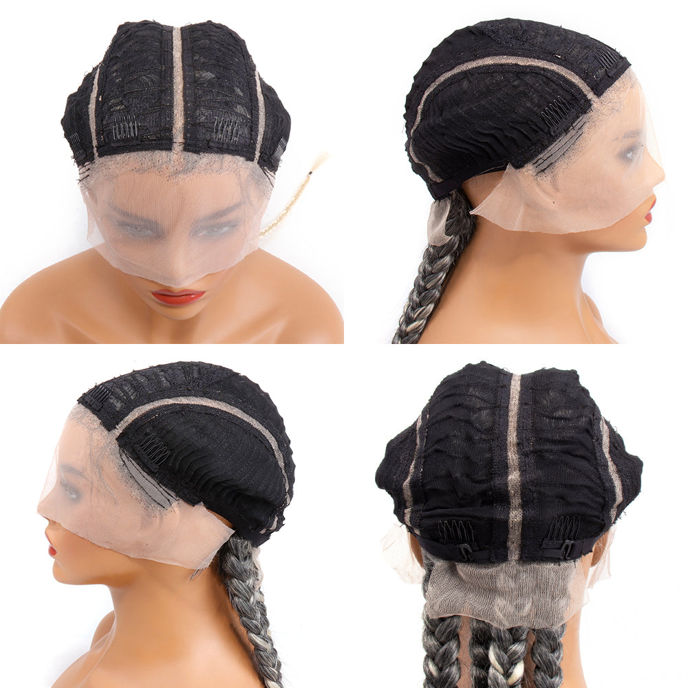 Synthetic Braided Lace Wigs