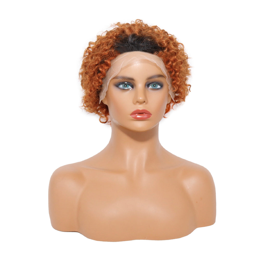 13x1 Pixie Curly Lace Front Wig