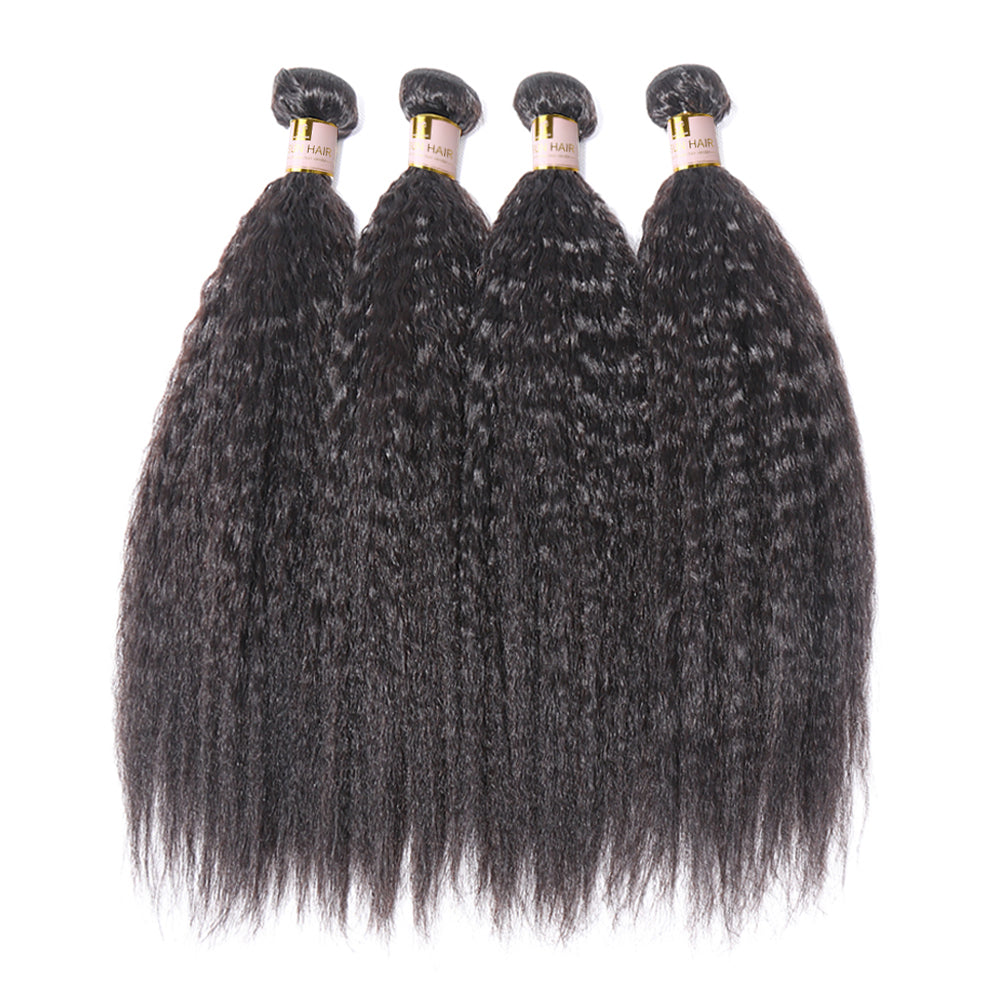 Yaki Straight Human Hair Weaves