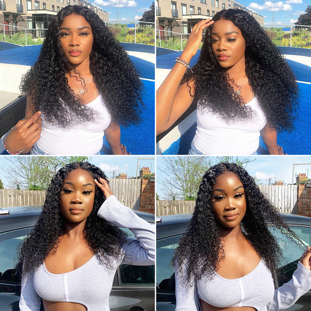 kinky curly closure wig