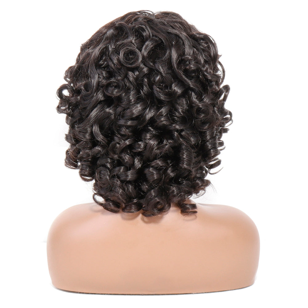 Bouncy Curly Human Hair Wigs