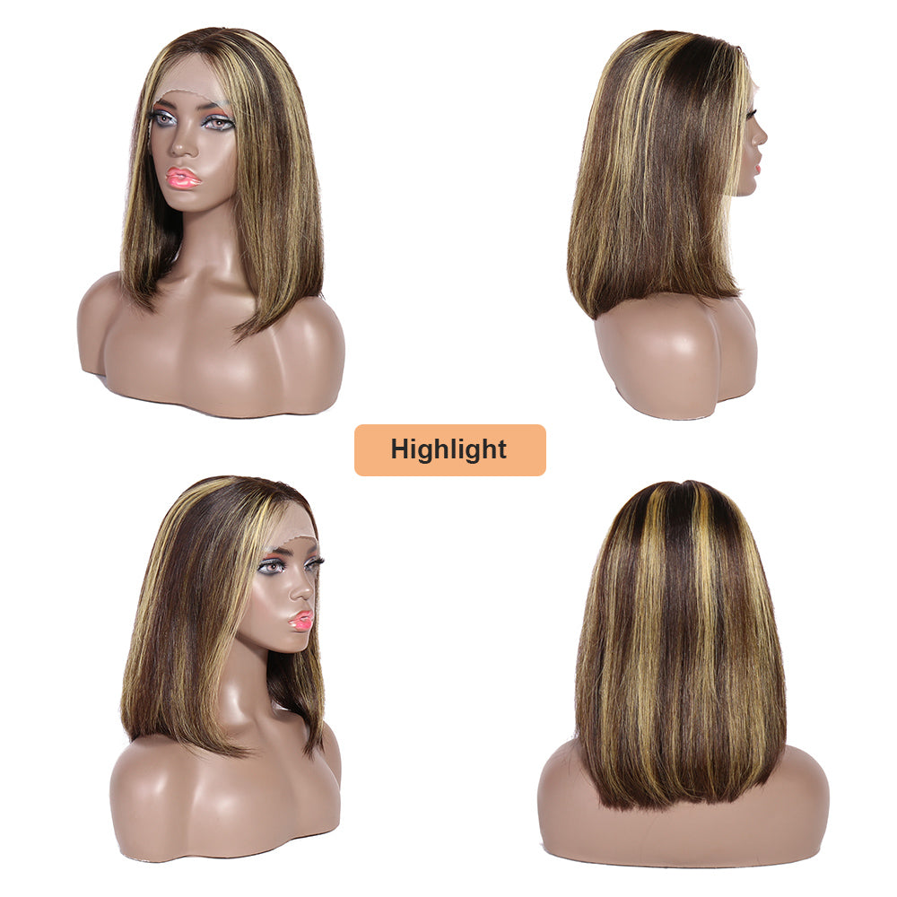 piano highlight color bob wig