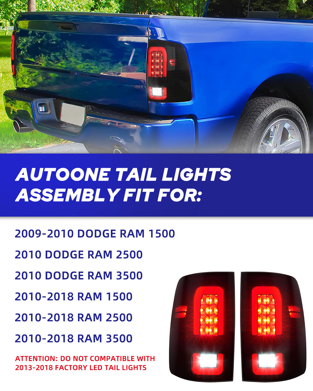 2011 dodge ram 1500 tail light assembly