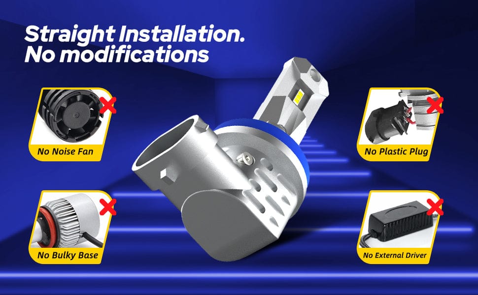 h11 led bulb installation