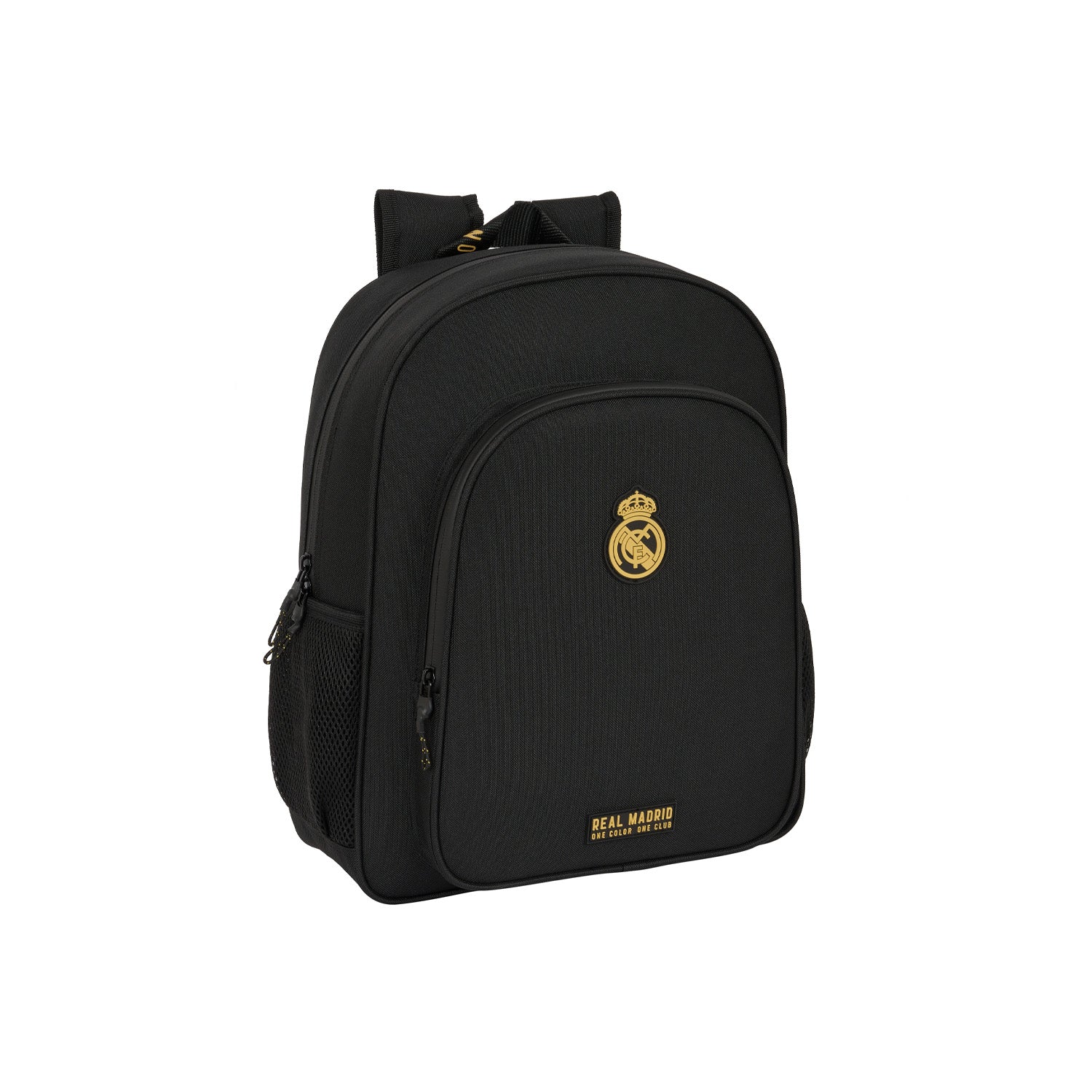 Youth Adaptable Backpack Black/Mustard Real Madrid