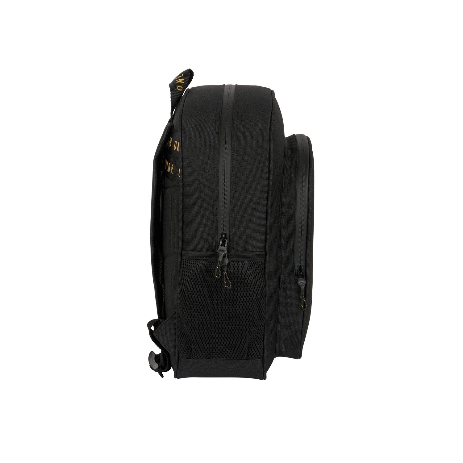 Youth Adaptable Backpack Black/Mustard Real Madrid