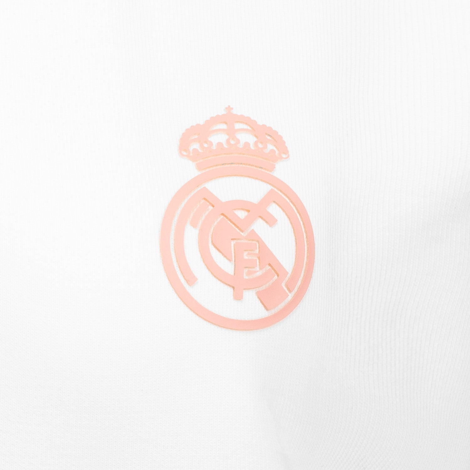 Womens ECO Essentials Real Madrid Monocolor Crest T-Shirt White
