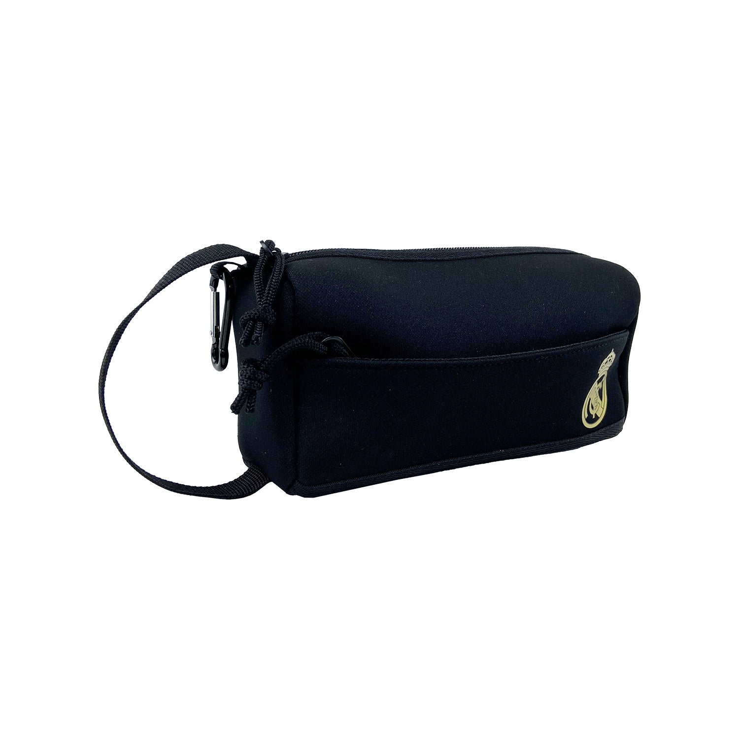 Neoprene Cylindrical Pencil Case Black/Gold