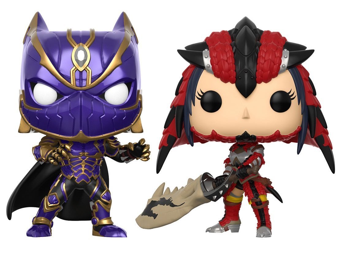 Funko POP! Games - Marvel Vs. Capcom Infinite: Black Panther Vs. Monster Hunter Vinyl Bobble-heads 2-Pack