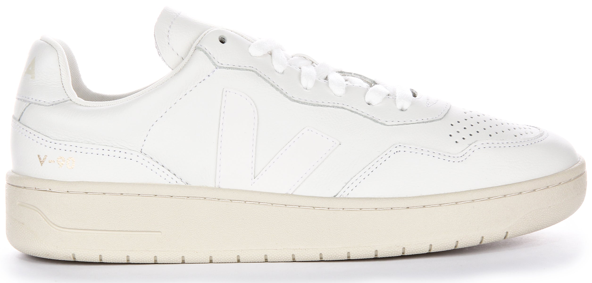 Veja V 90 Leather In Off White For Women