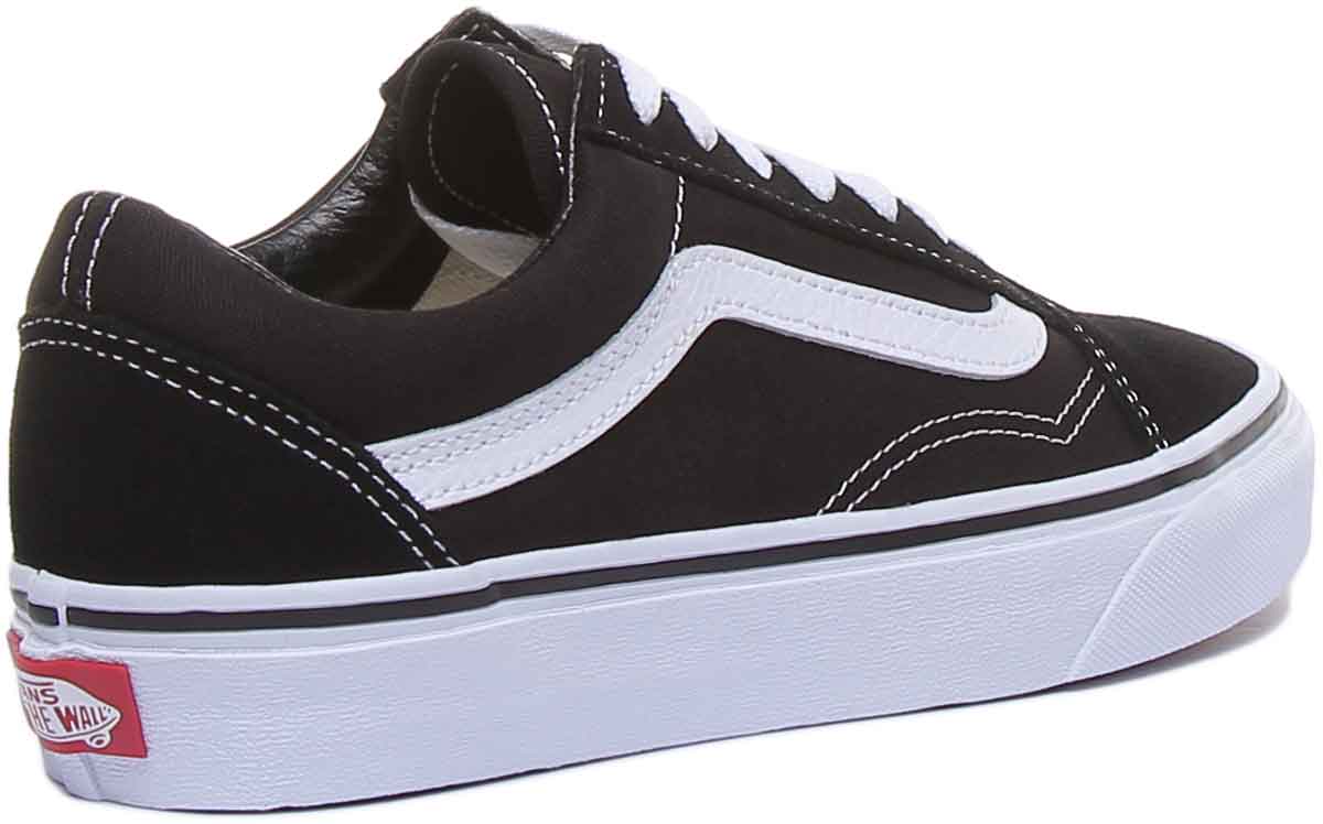 Vans Classic Old Skool In Black White For Women