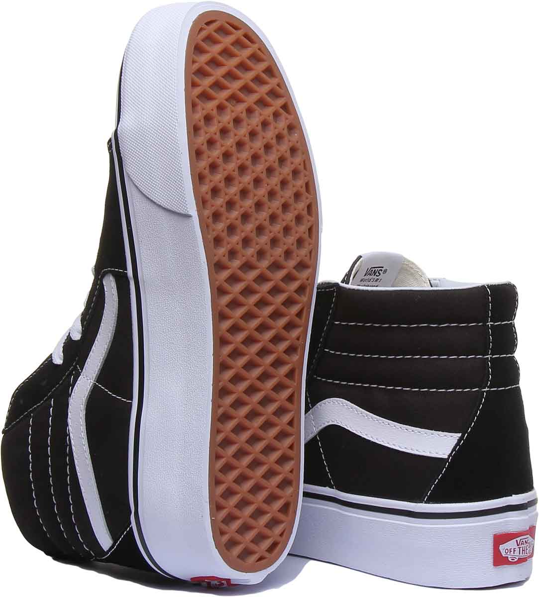 Vans Classic Sk8 Hi Platform In Black White For Women