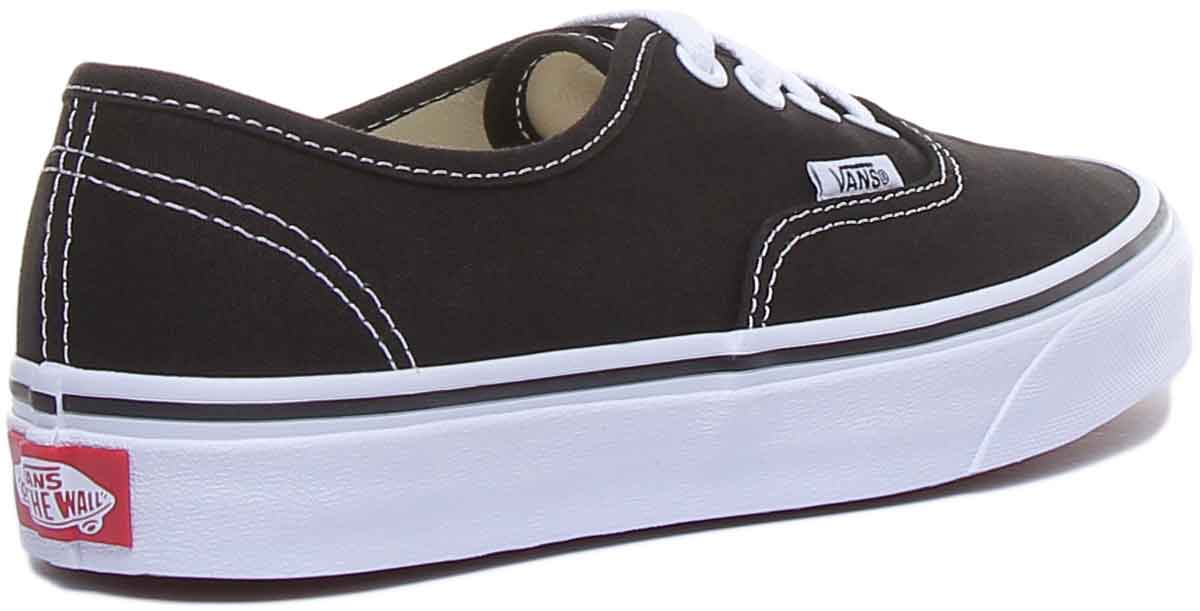 Vans Classic Authentic In Black White For Men