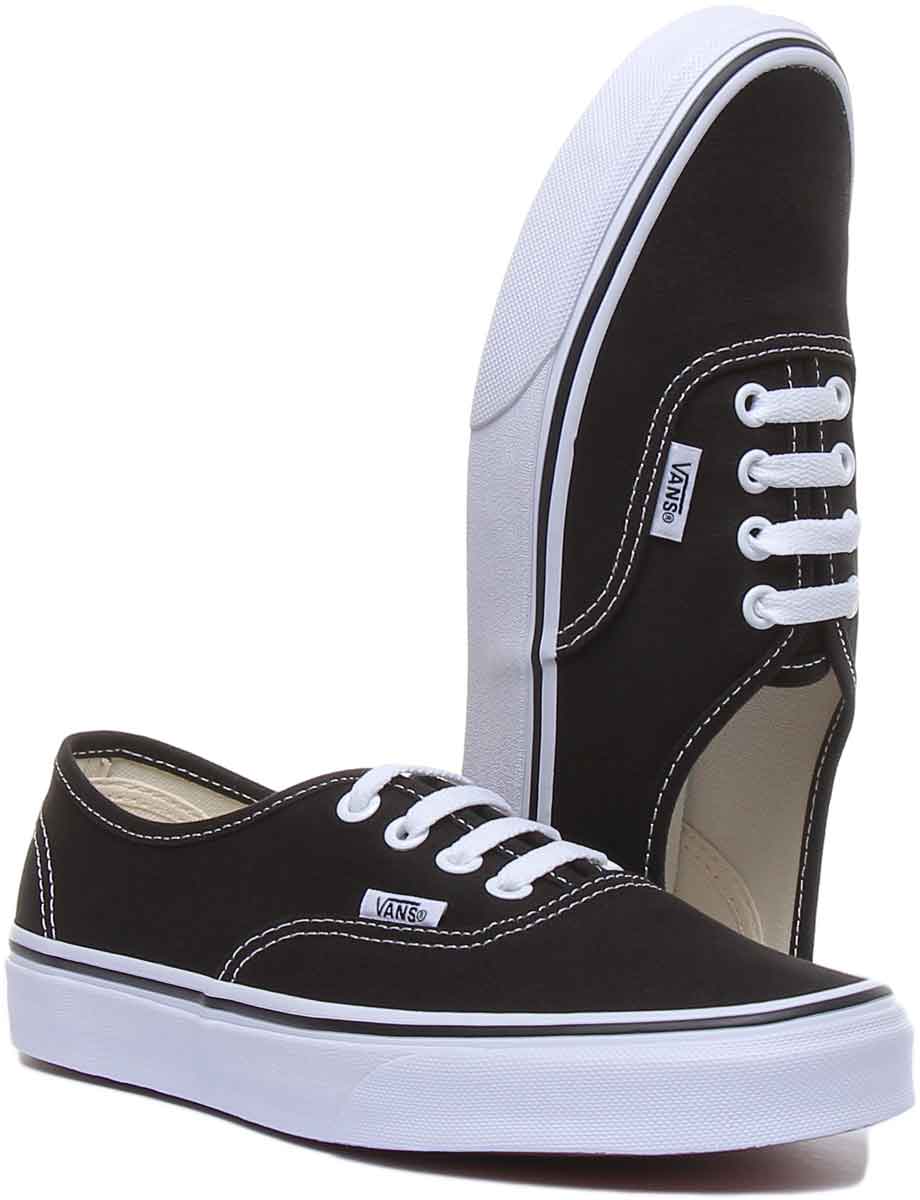 Vans Classic Authentic In Black White For Men