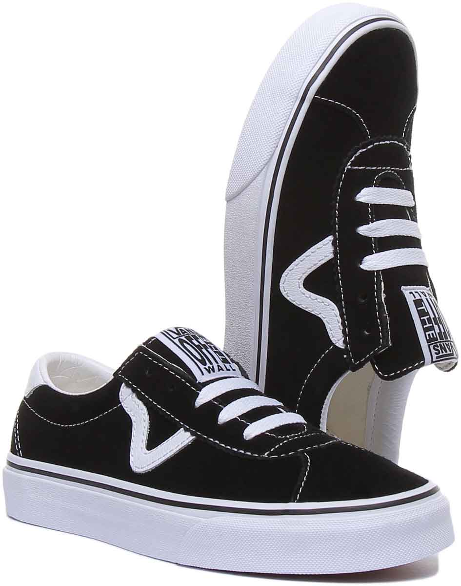 Vans Classic Vans Sport In Black White For Women