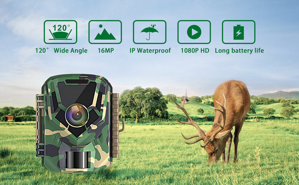 Details about   TOGUARD Mini Trail Camera 16MP 1080P Hunting IR Night Vision 120° Wide Angle 