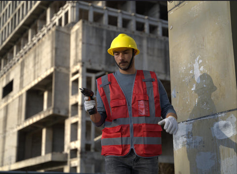 Dazonity High Visibility Safety Vest with Multi Pockets and