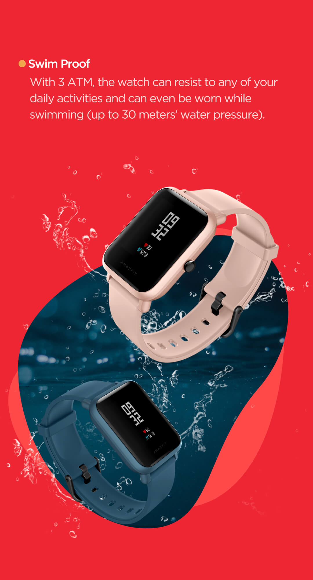 amazfit bip for swimming