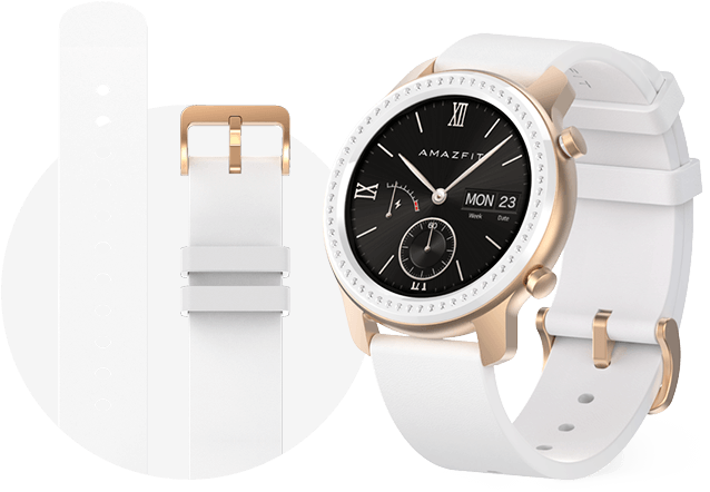 amazfit gtr 42 pink