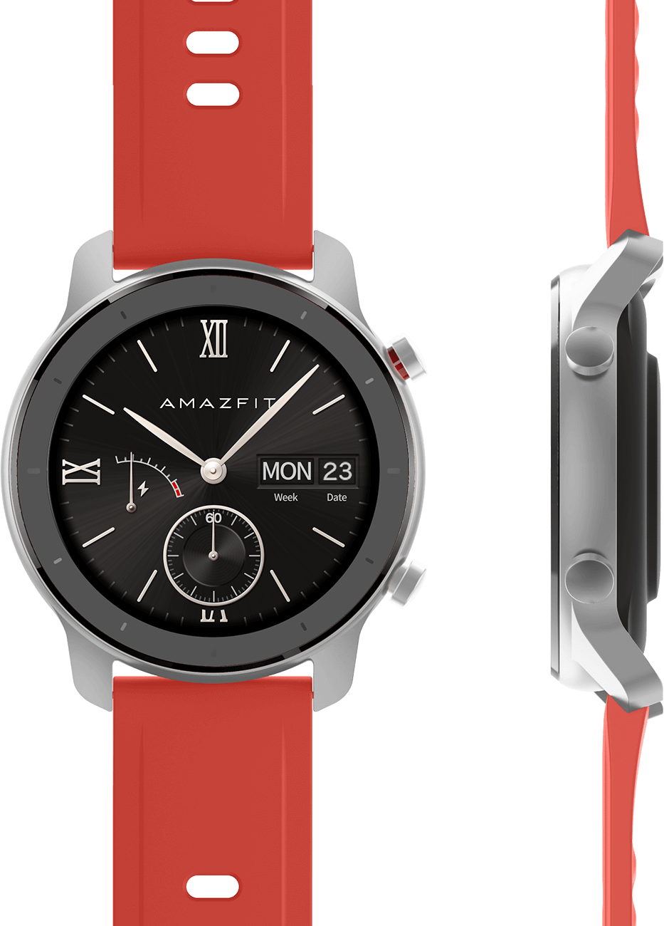 amazfit gtr 42mm red