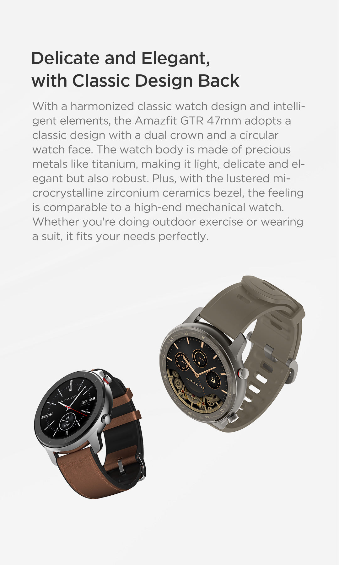 amazfit gtr english version
