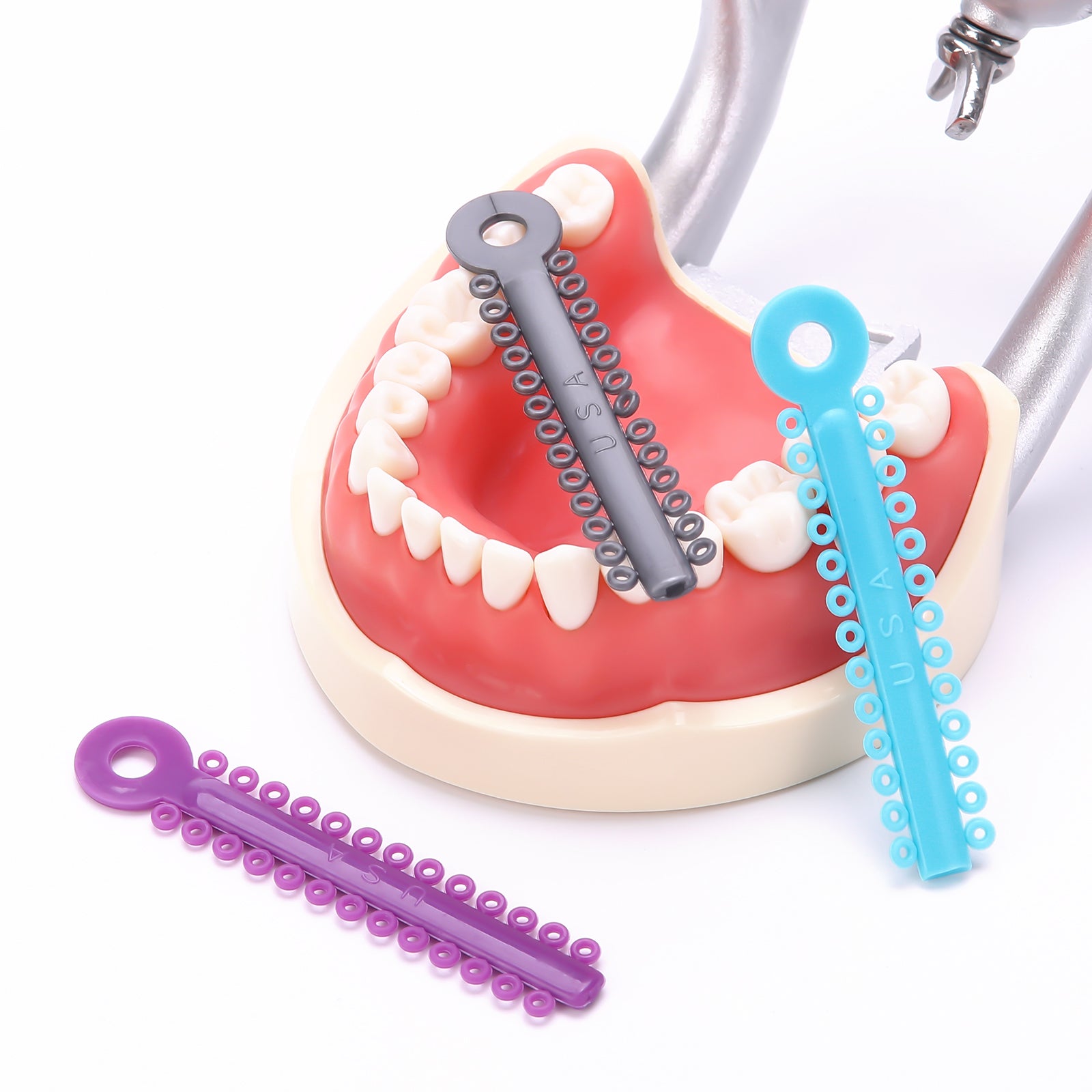 AZDENT Orthodontic Ligature Ties Multi-Color & Clear Color 1014 pcs/pack