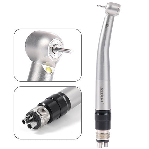 AZDENT E-generator LED High Speed Optic Handpiece Quick Coupler 4 Hole Four Water Spray - azdentall.com AZDENT E-generator LED High Speed Optic Handpiece Quick Coupler 4 Hole Four Water Spray - azdentall.com