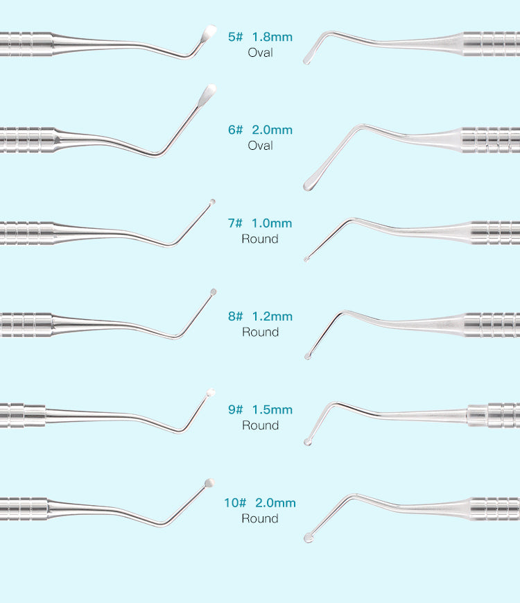 Dental Endo Spoon Excavators Stainless Steel Double Ended Instruments 1pc/Pack - azdentall.com Dental Endo Spoon Excavators Stainless Steel Double Ended Instruments 1pc/Pack - azdentall.com