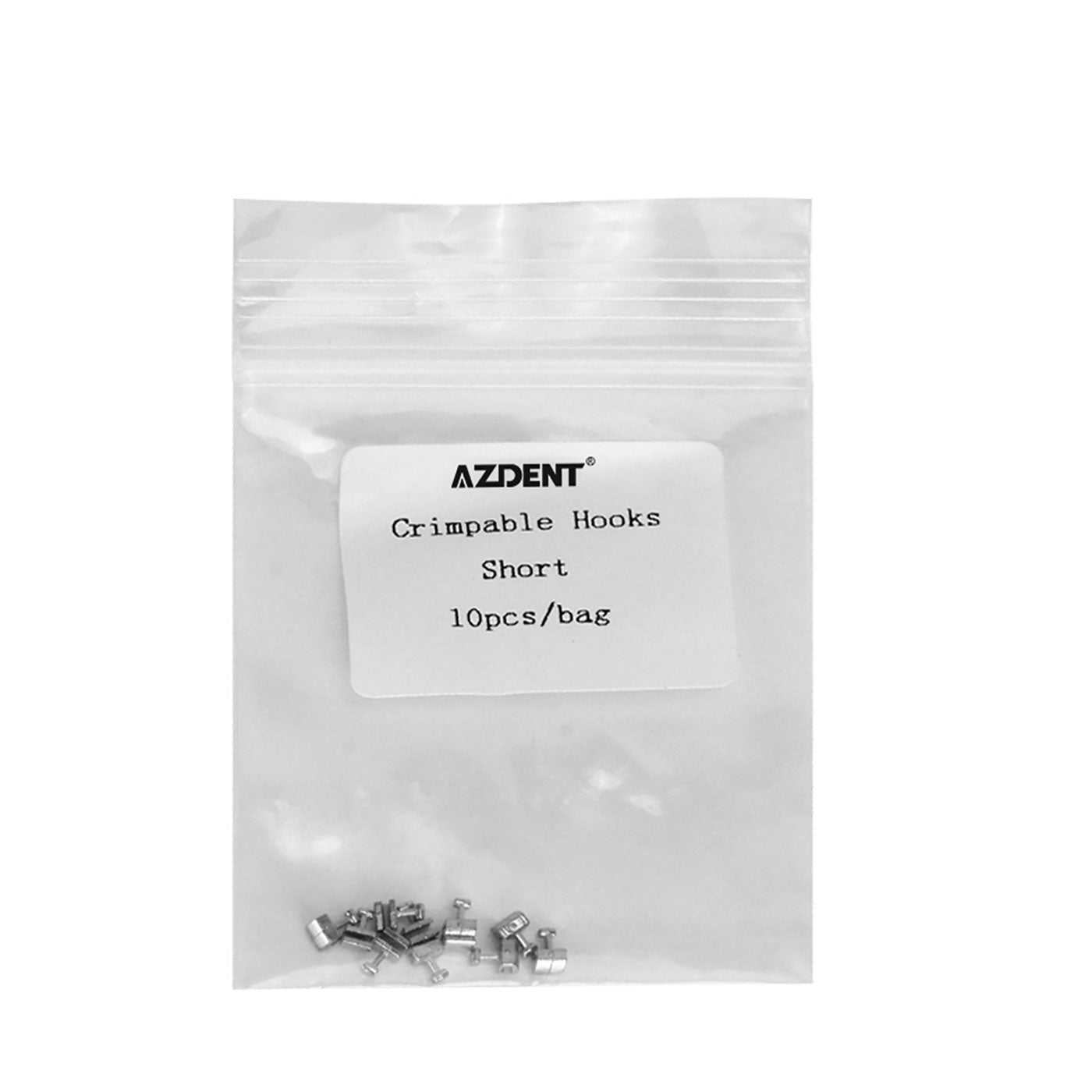 AZDENT Crimpable Hooks Instrument Short/Long 10pcs/Bag - azdentall.com