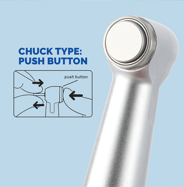 Dental 6:1 Reduction Endo Handpiece Contra Angle Mini Head Push Button - azdentall.com