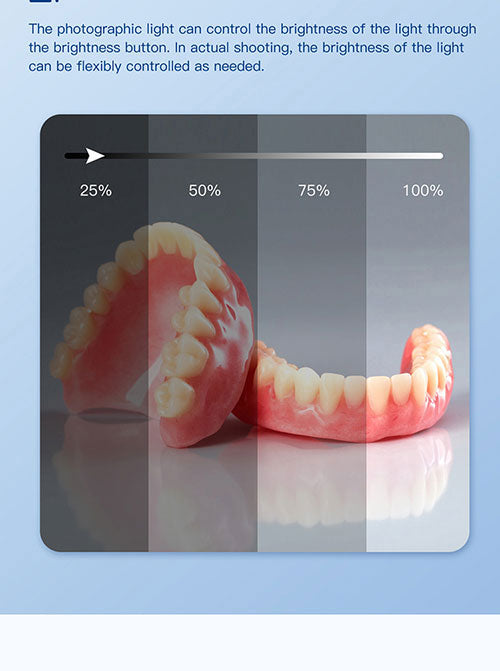 Dental Oral Photography LED Lamp Flash Light with Three Foot Bracket - azdentall.com