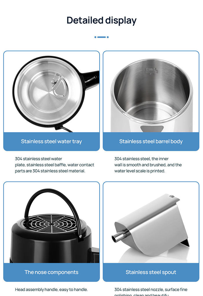 Water Distiller Stainless Steel Glass Bucket Dual Screen Touch 750W 4L 1L/H - azdentall.com Water Distiller Stainless Steel Glass Bucket Dual Screen Touch 750W 4L 1L/H - azdentall.com