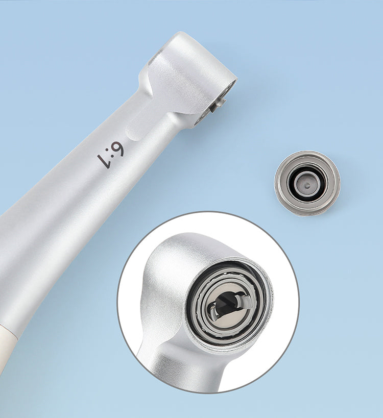 Dental 6:1 Reduction Endo Handpiece Contra Angle Mini Head Push Button - azdentall.com