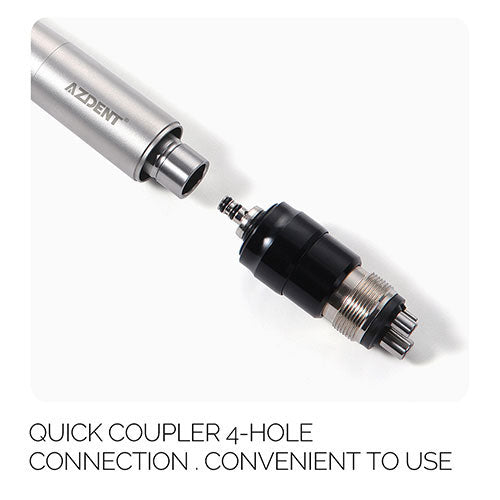 AZDENT E-generator LED High Speed Optic Handpiece Quick Coupler 4 Hole Four Water Spray - azdentall.com AZDENT E-generator LED High Speed Optic Handpiece Quick Coupler 4 Hole Four Water Spray - azdentall.com