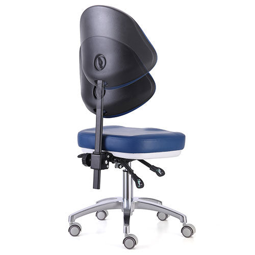 Dental Doctor Stool Adjustable Height Hydraulic Stool With Wheels Soft Seat Cushion - azdentall.com