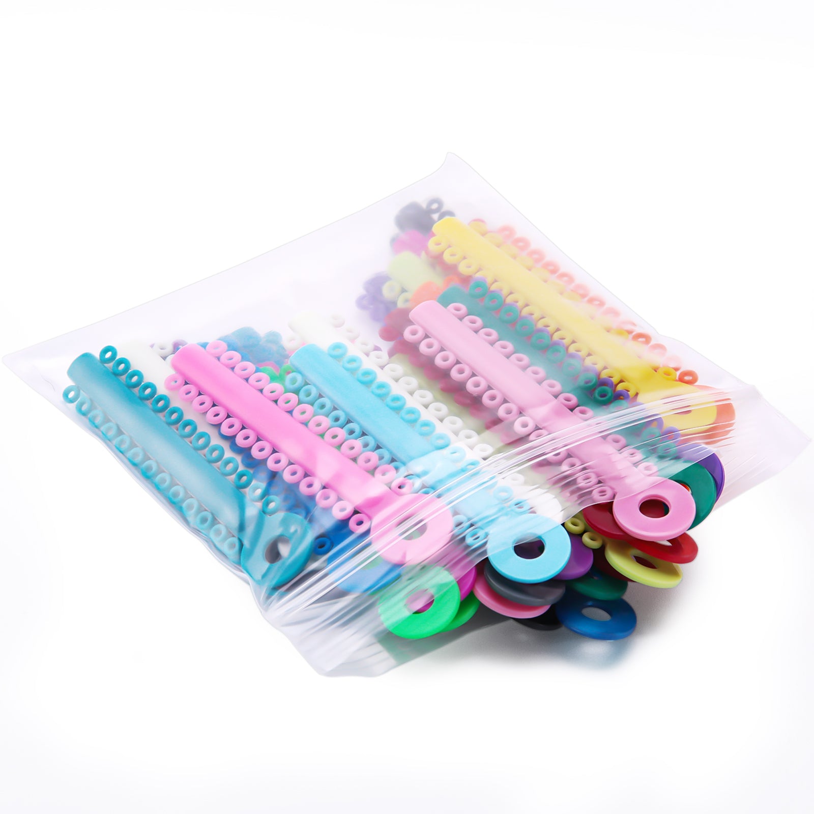 AZDENT Orthodontic Ligature Ties Multi-Color & Clear Color 1014 pcs/pack