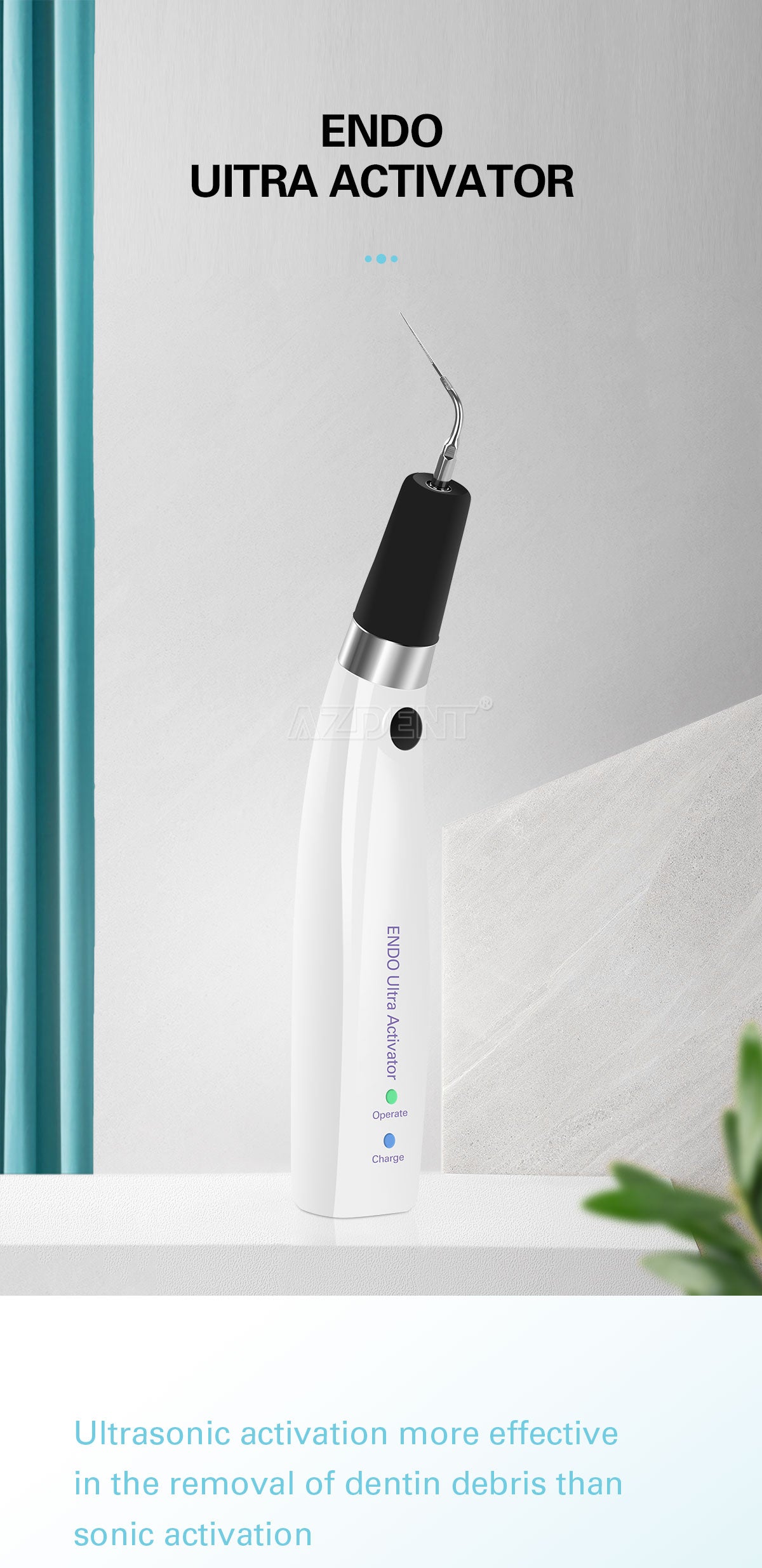 Dental Ultrasonic Activator Irrigator with 6 Tips Cordless Ultrasonic Operation Dental Ultrasonic Activator Irrigator with 6 Tips Cordless Ultrasonic Operation