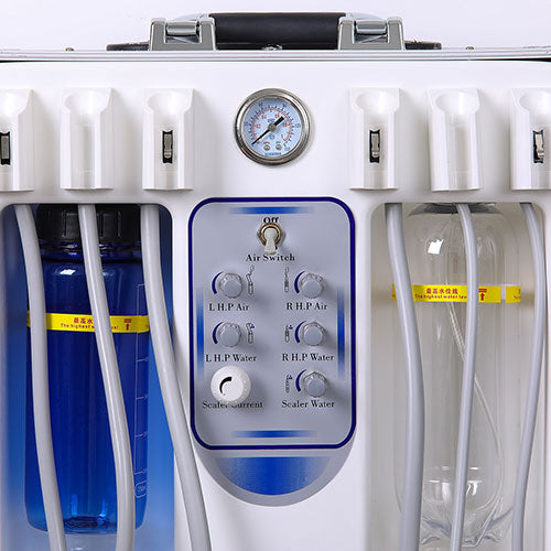 Dental Portable Turbine Unit with Air Compressor Curing Light Ultrasonic Scaler 4 Hole - azdentall.com